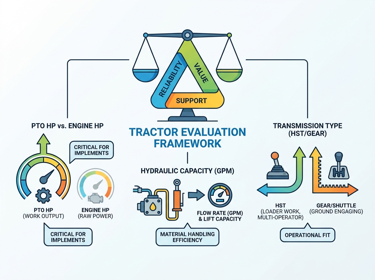 Small business tractor evaluation and models