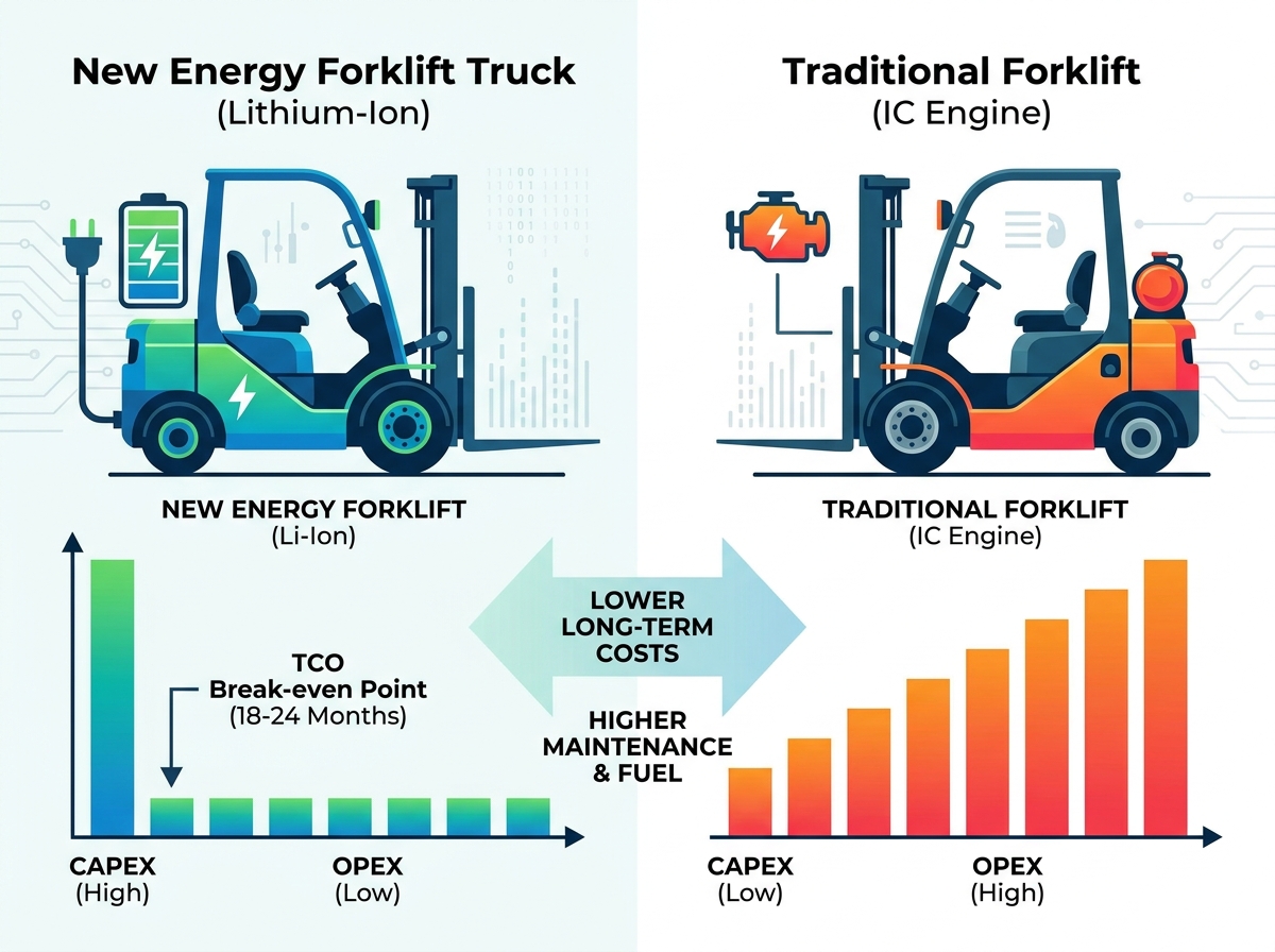 New energy forklift truck