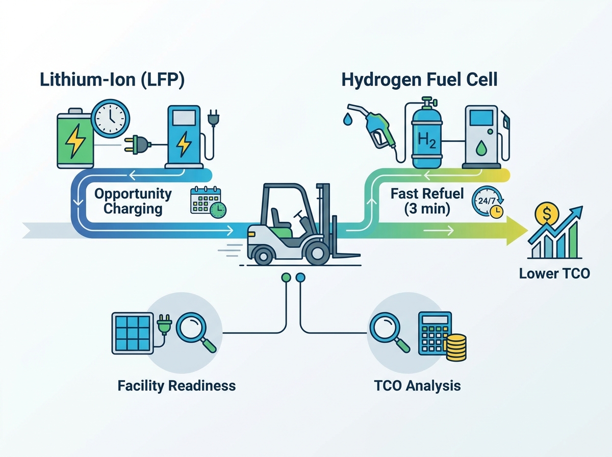 New energy forklift truck evaluation